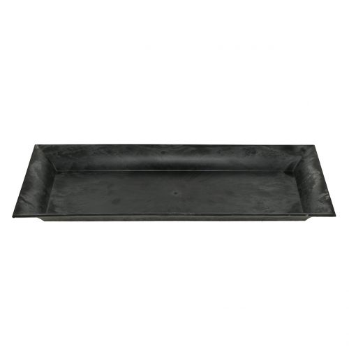 daiktų Dekoratyvinis padėklas marmurinis antracitas 36x17cm 6vnt