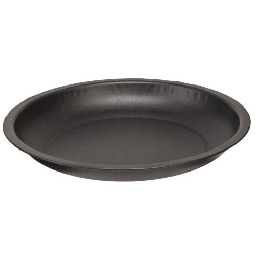 daiktų Dekoratyvinė plokštelė apvali metalinė juodos spalvos Ø23cm H2,5cm 5vnt