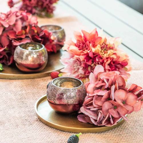 Floristik24 Dekoratyvinė lėkštė molis Ø20cm auksinis