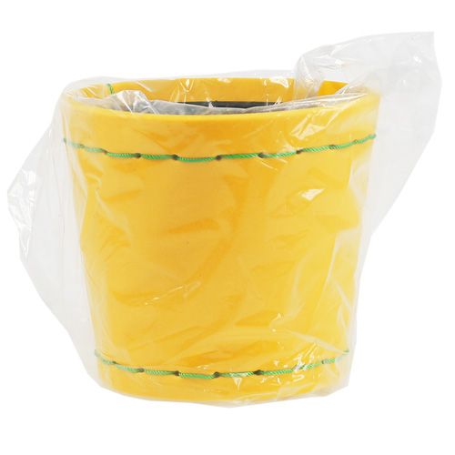 Floristik24 Augalų vazonas geltonas Ø12cm H11,5cm, 1vnt