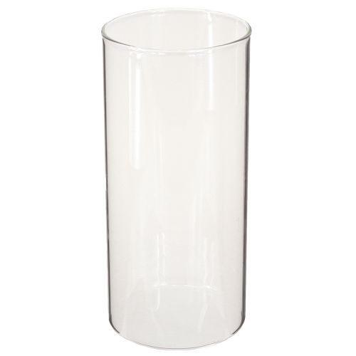 Dekoratyvinė vaza, gėlių vaza, stiklinė vaza, bespalvė Ø9cm H20cm