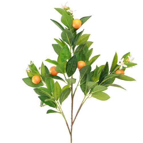 daiktų Dekoratyvinė oranžinė šakelė ir gėlės Dirbtinė oranžinė šakelė 78cm