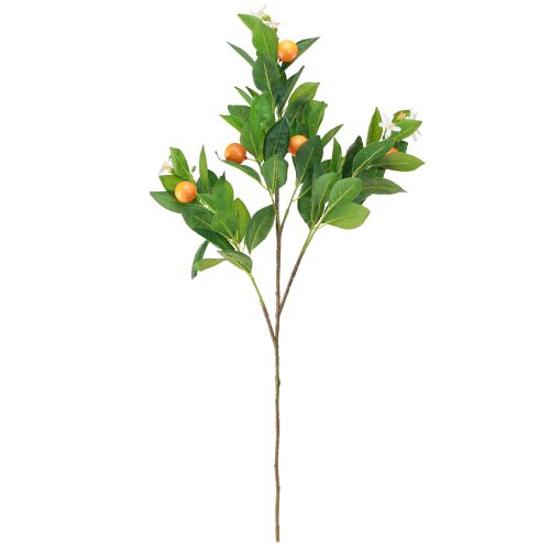 daiktų Dekoratyvinė oranžinė šakelė ir gėlės Dirbtinė oranžinė šakelė 78cm