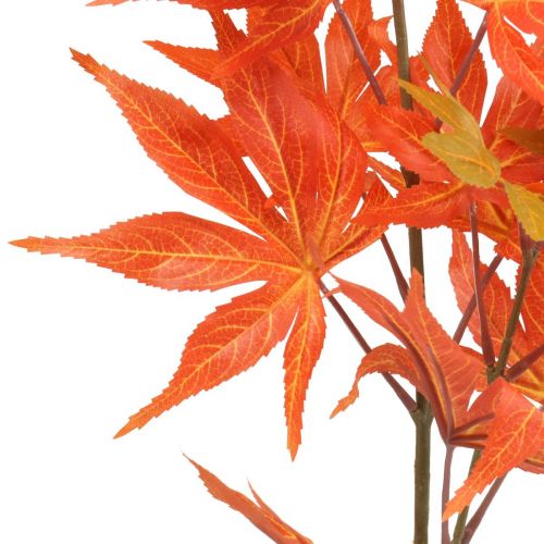 Floristik24 Deco šaka klevo oranžiniai lapai dirbtinė šakelė ruduo 80cm