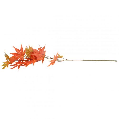 Floristik24 Deco šaka klevo oranžiniai lapai dirbtinė šakelė ruduo 80cm