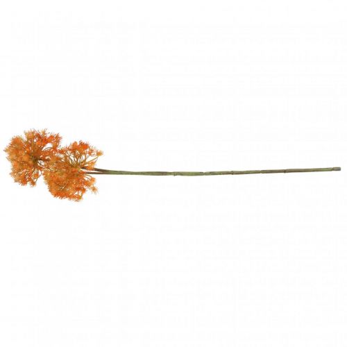 daiktų Deco šakelė dirbtinė šakelė rudens puošmena 2 žiedynai oranžiniai 82cm