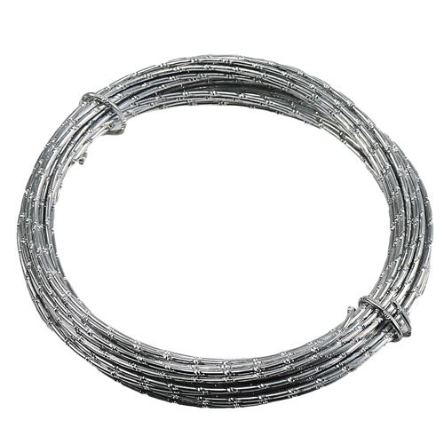 Floristik24 Deimantinė aliuminio viela sidabrinė 2mm 10m