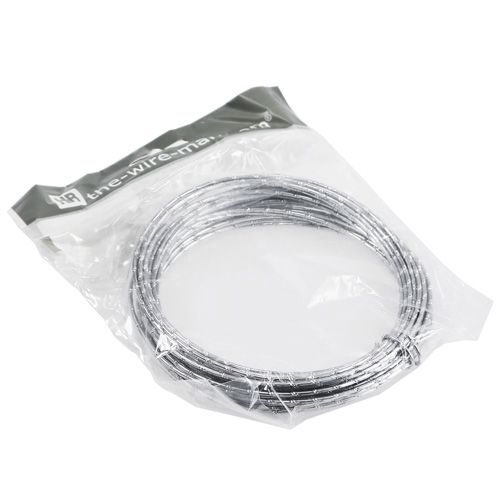 daiktų Deimantinė aliuminio viela sidabrinė 2mm 10m