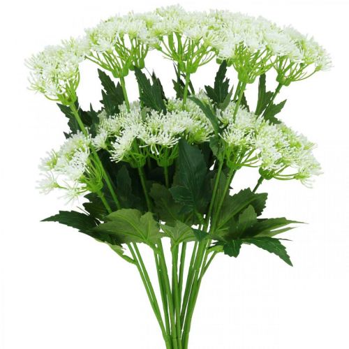 Žydintys krapai, dirbtinės žolelės, dekoratyvinis augalas žalias, baltas 49cm 9vnt