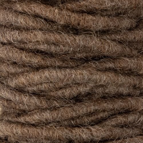 daiktų Ruda vilnonė virvelė, 55 m, dekoratyvinė virvelė floristikai ir rankdarbiams