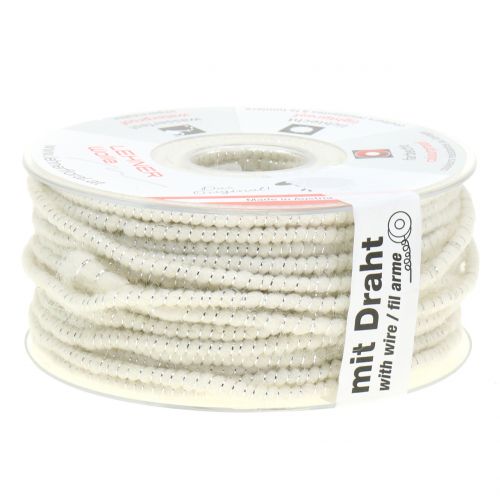 daiktų Wick glamour glamour balta / sidabrinė su viela 33m