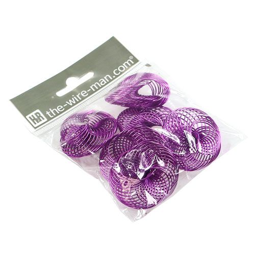 Floristik24 Vieliniai ratai levandiniai Ø4,5cm 6vnt