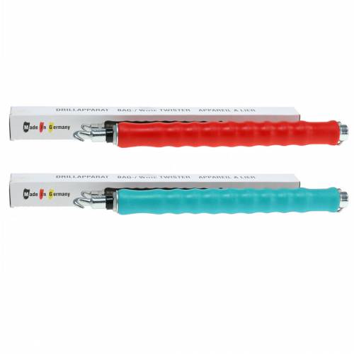 Floristik24 Gręžimo įrenginys DrillMaster vielinis grąžtas Twister raudonas arba mėlynas 31cm