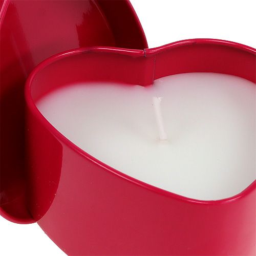 Floristik24 Kvapi žvakė širdies formos rožinė 7cm x 3,5cm 1 vnt