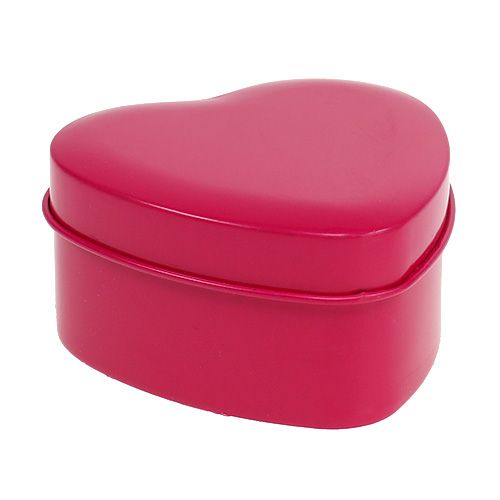 Floristik24 Kvapi žvakė širdies formos rožinė 7cm x 3,5cm 1 vnt