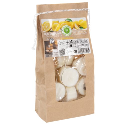 daiktų Citronelės kvapo žvakės romantiškiems vakarams namuose ar sode, 25 mm, 7 val., 18 vnt.