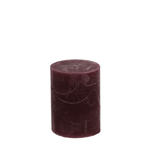 Vienspalvės žvakės bordo 60x80mm 4vnt