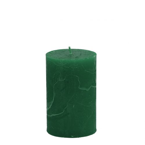 Vienspalvės žvakės tamsiai žalios 60x100mm 4vnt