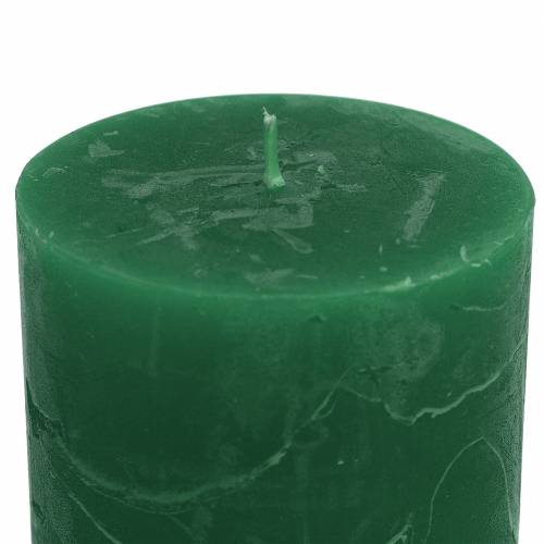 Vienspalvės žvakės tamsiai žalios 70x120mm 4vnt