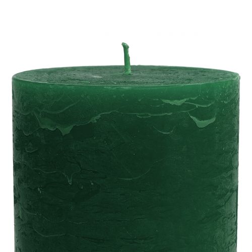 daiktų Vienspalvės žvakės tamsiai žalios 85x120mm 2 vnt