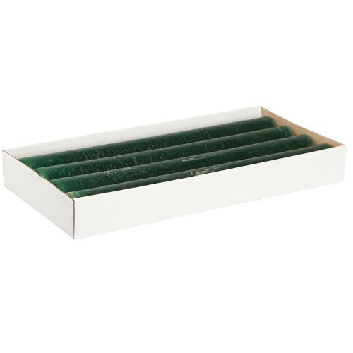 daiktų Vienspalvės žvakės tamsiai žalios lazdelės žvakės 34x300mm 4 vnt