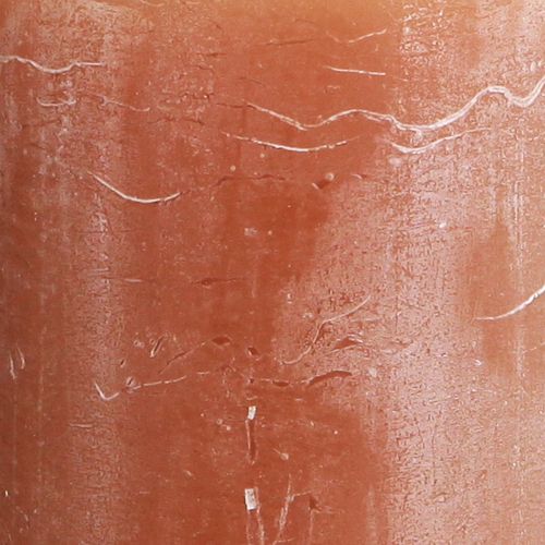 daiktų Vienspalvės žvakės karamelinės stulpinės žvakės 70×120mm 4 vnt