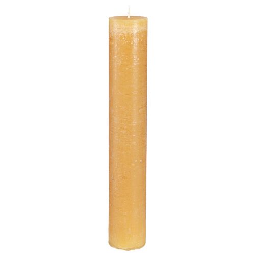 Floristik24 Vienspalvės žvakės lazdelės žvakės medus 50x300mm 4 vnt