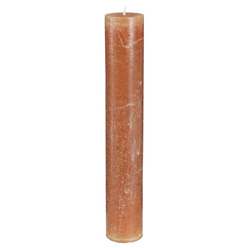 Floristik24 Vienspalvės žvakės lazdelės žvakės karamelė 50x300mm 4 vnt