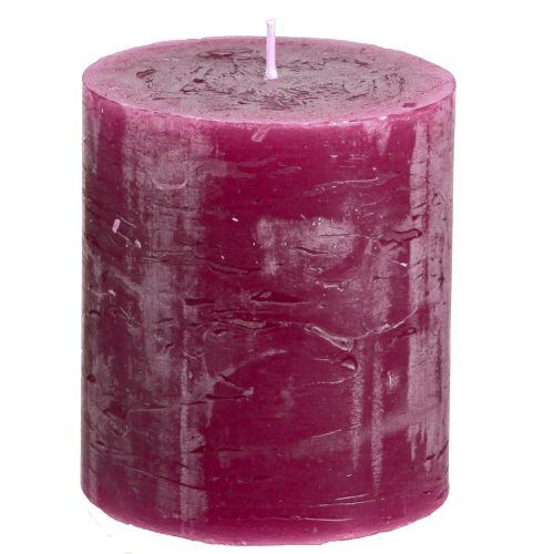 daiktų Vienspalvės žvakės Uogų stulpo žvakės violetinės 70×80mm 4 vnt.