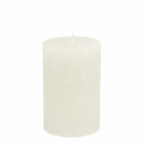 Floristik24 Vienspalvės žvakės baltos 70x120mm 4 vnt