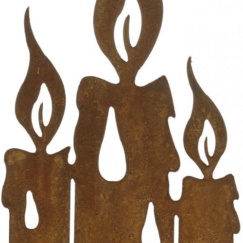 Floristik24 Patina deco stovinčios žvakės Kalėdų puošmena H20cm
