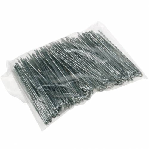 daiktų Gebenės adatos, 60 mm cinkuotos floristų adatos vijokliniams augalams, 400 g