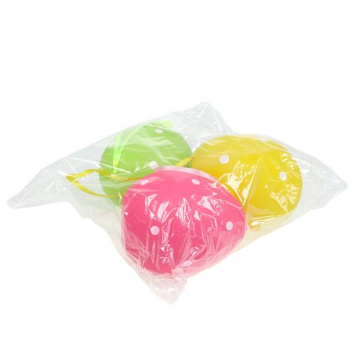 daiktų Kiaušinio plastikas spalvotas 15cm pakabinimui 3 vnt