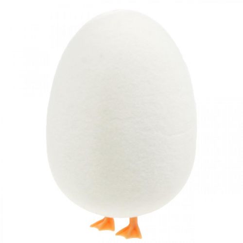 daiktų Dekoratyvinis kiaušinis su kojelėmis Velykinis kiaušinių kremas Juokingas Velykų papuošimas H13cm 4vnt