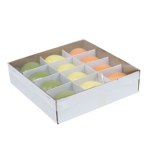 Floristik24 Kabantis kiaušinis žalias-oranžinis 6cm 12vnt