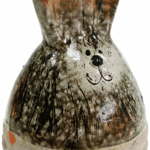 Floristik24 Kiaušinis zuikis Velykų puošmena terakotos H11,5cm