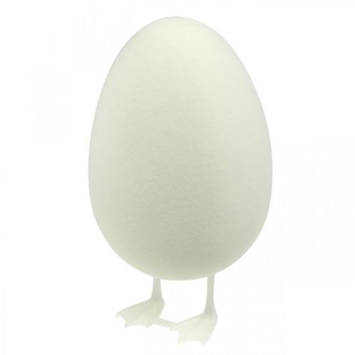 Floristik24 Dekoratyvinis kiaušinis su kojelėmis Velykų kiaušinio baltymas Stalo puošmena Velykinė figūra H25cm