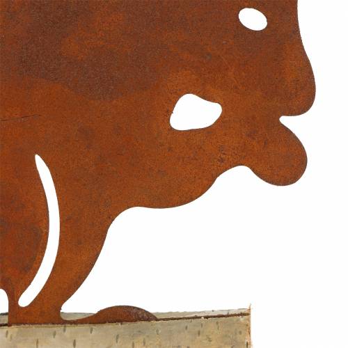 Floristik24 Voverės patina ant medinio pagrindo 19cm x 25cm