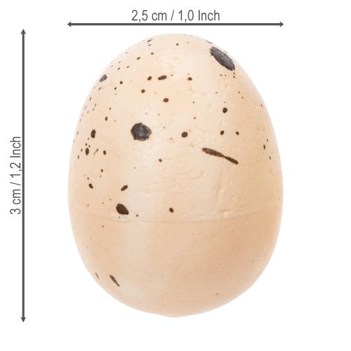 daiktų Dekoratyviniai Velykiniai kiaušiniai su margu paviršiumi pavasarinėms kompozicijoms, 3 cm, 24 vnt.