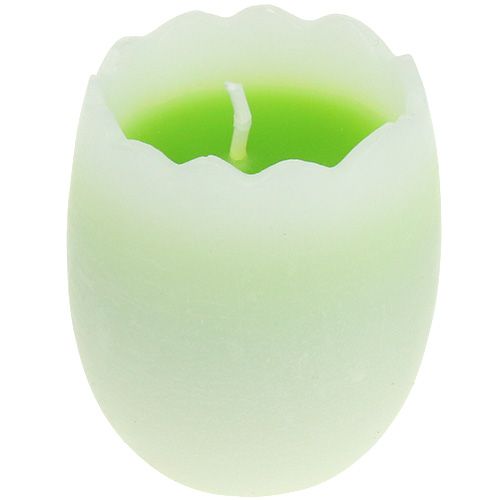 Floristik24 Kiaušinio žvakė žalia 5,5cm 3vnt