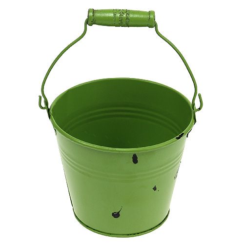 Floristik24 Kibiras žalias Ø12cm H10cm senovinės išvaizdos