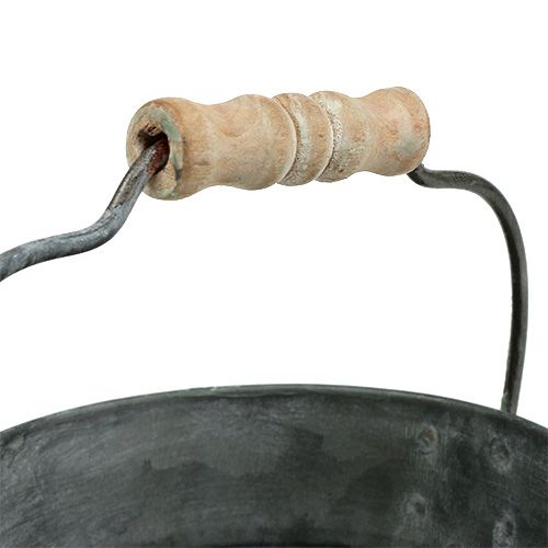 Floristik24 Cinko kibiras, žalias Ø12cm H10cm