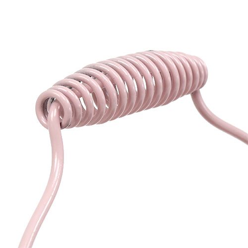Floristik24 Kibiras su grioveliais pastelinės rožinės spalvos raštu Ø14,5cm H14,5cm