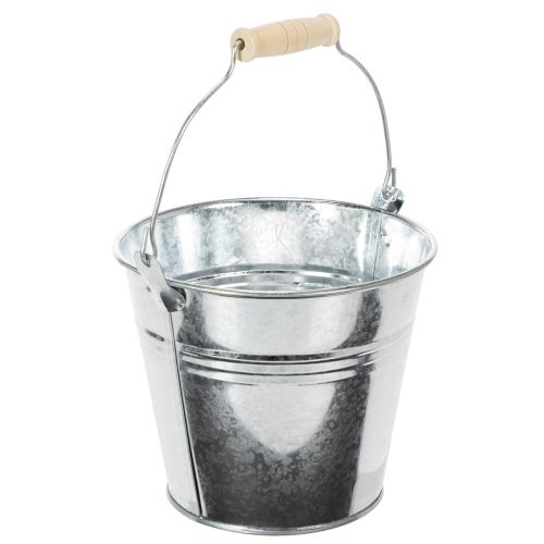 Kibirai Ø14cm A12cm 6 vnt. Cinko spalvos, blizgūs | Floristik24.lt