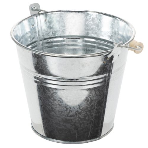 Kibirai Ø14cm A12cm 6 vnt. Cinko spalvos, blizgūs | Floristik24.lt