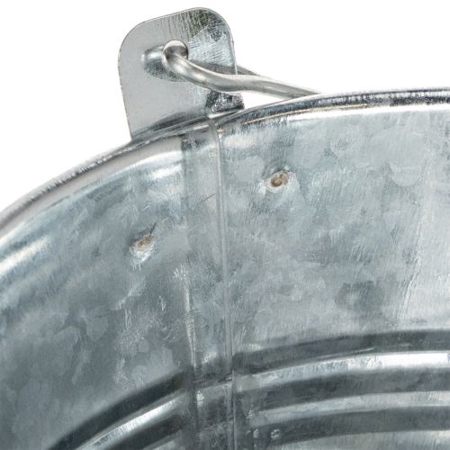 Kibirai Ø14cm A12cm 6 vnt. Cinko spalvos, blizgūs | Floristik24.lt