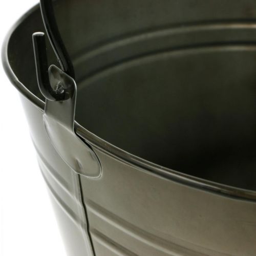 Floristik24 Metalinis kibiras, vazonas, metalinis indas Ø25cm H21cm