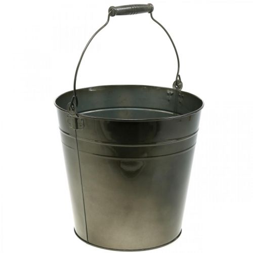 Floristik24 Metalinis indas, augalų kibiras, metalinė apdaila Ø27cm H25cm