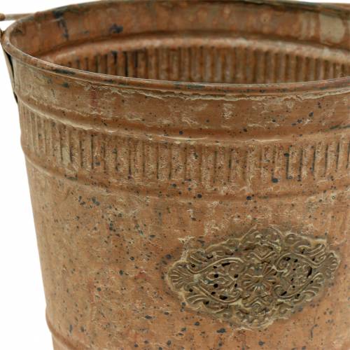 Floristik24 Deco kibiras Shabby Chic Vintage Ø12,5cm H12cm