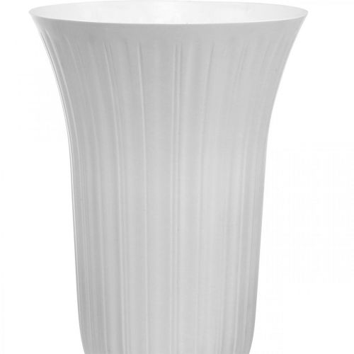 Floristik24 Lilia balta plastikinė vaza Ø28cm H48cm